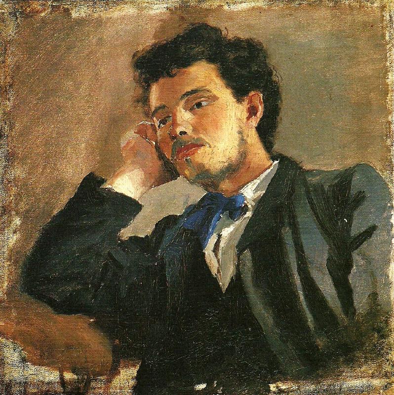 Ernst Josephson portratt av jacob hagg oil painting image